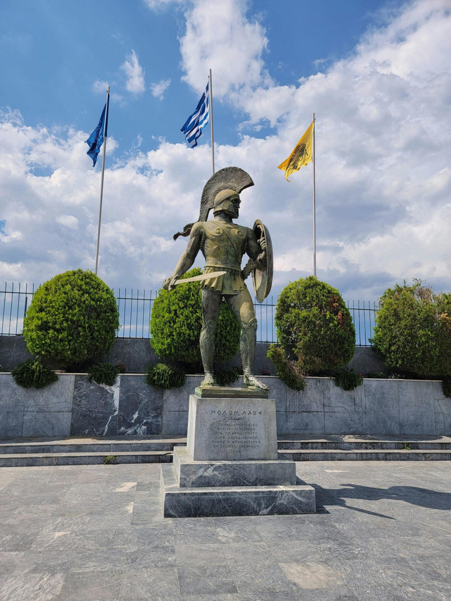Statue of King Leonidas I of Sparta at Thermopylae