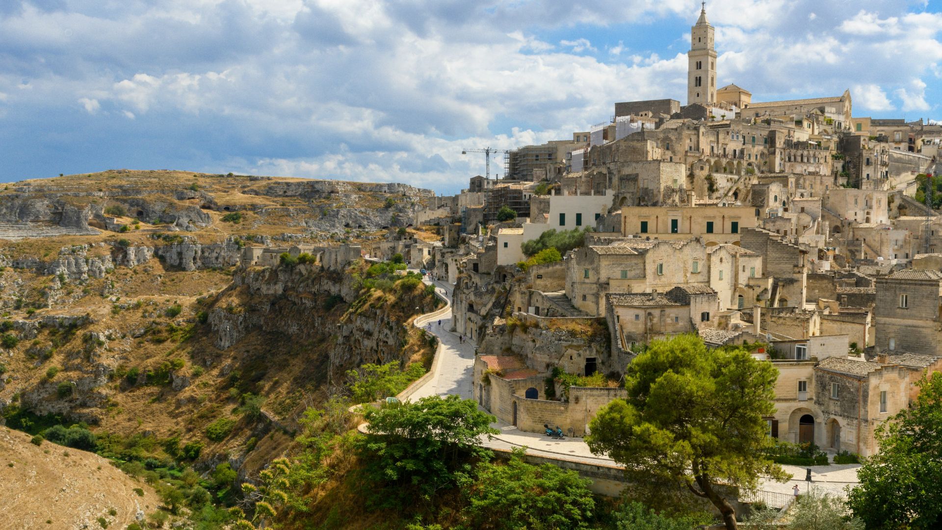 Image shows Matera, Basilicata, Italy.
