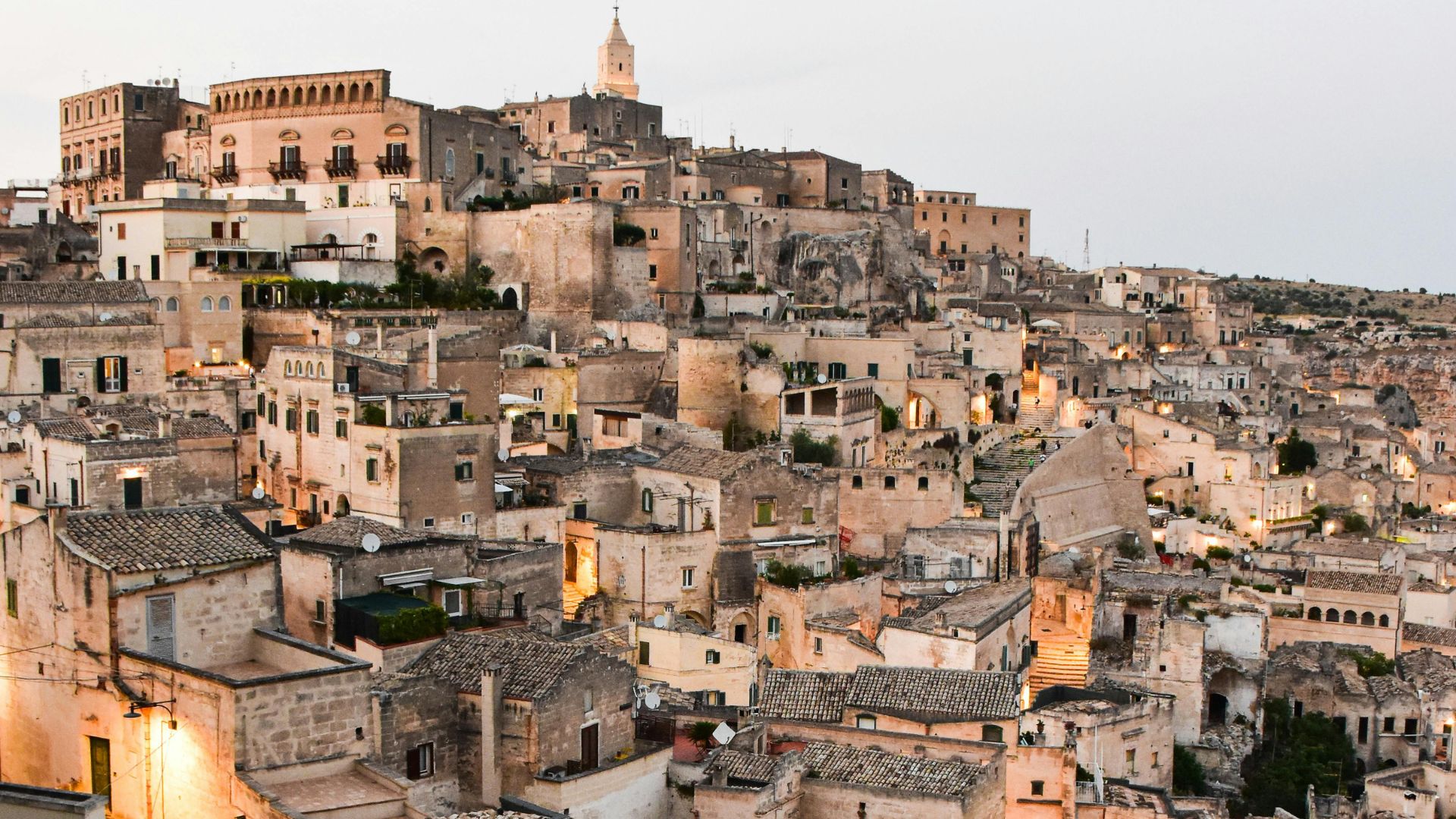 Image shows Matera, Basilicata, Italy.