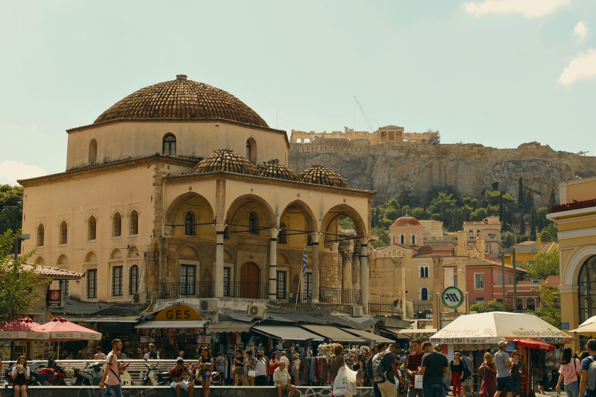 Monastiraki square - shopping in Athens