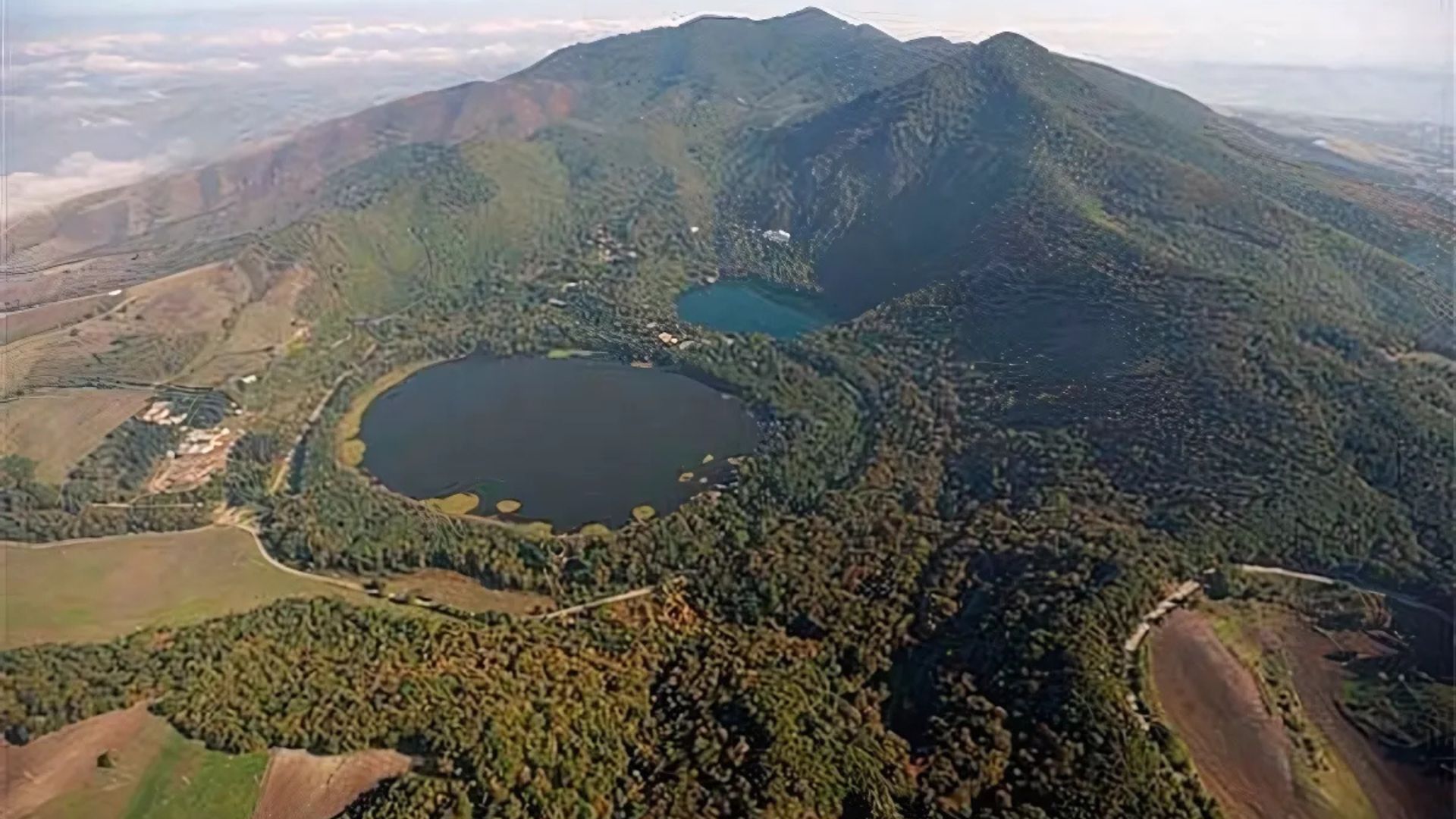 Image shows Monte Vulture, Basilicata, Italy. 