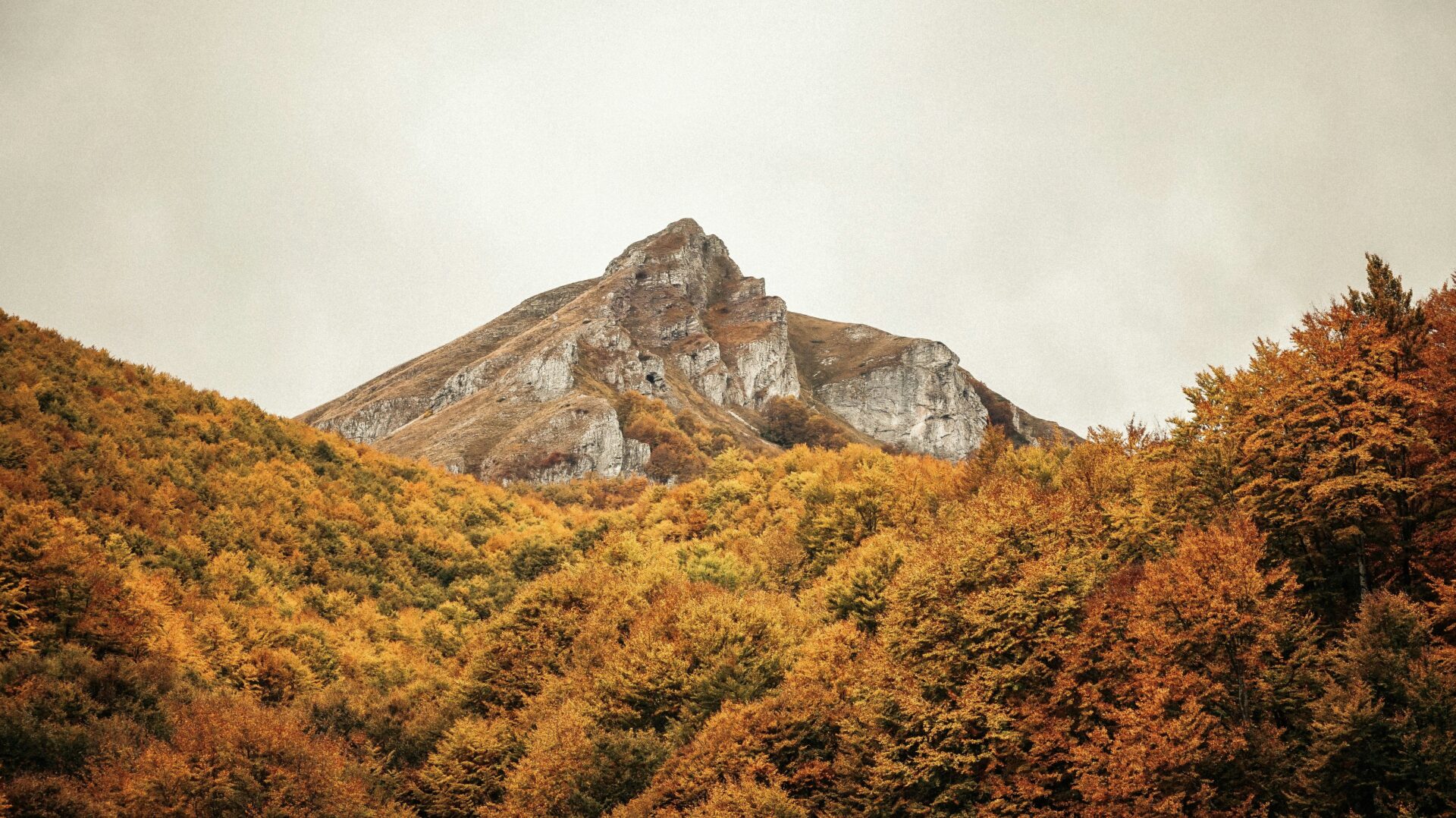Dramatic cliffs and highlands in the Pindus Mountains of Macedonia