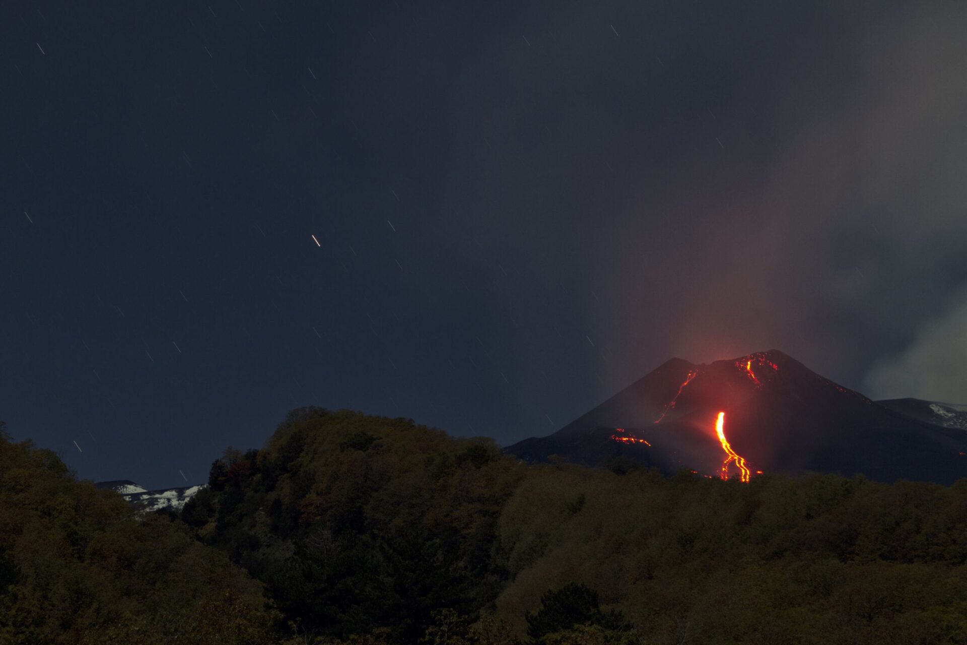 Mt Etna eruptive night