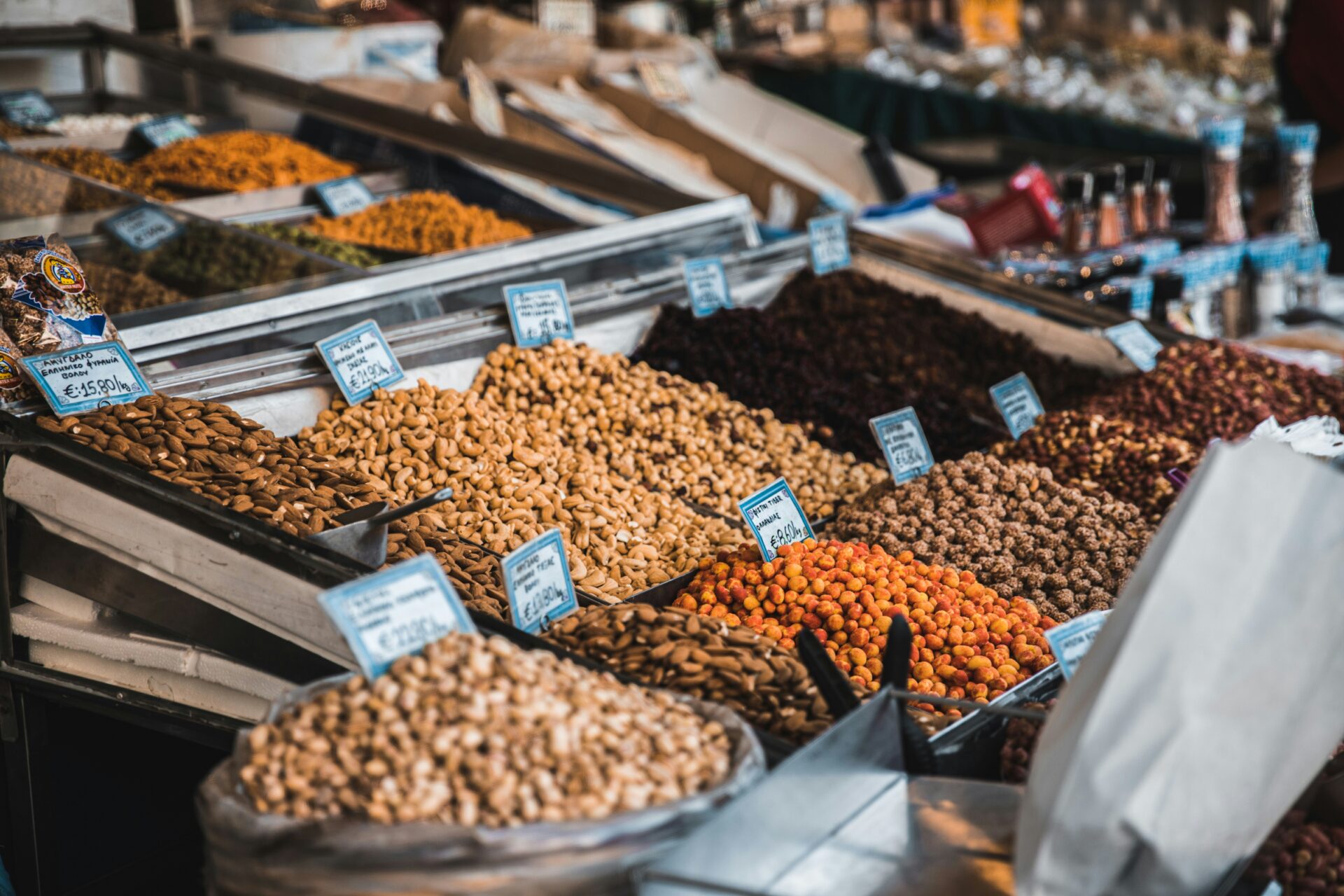 Nuts shop in Athens Greece
