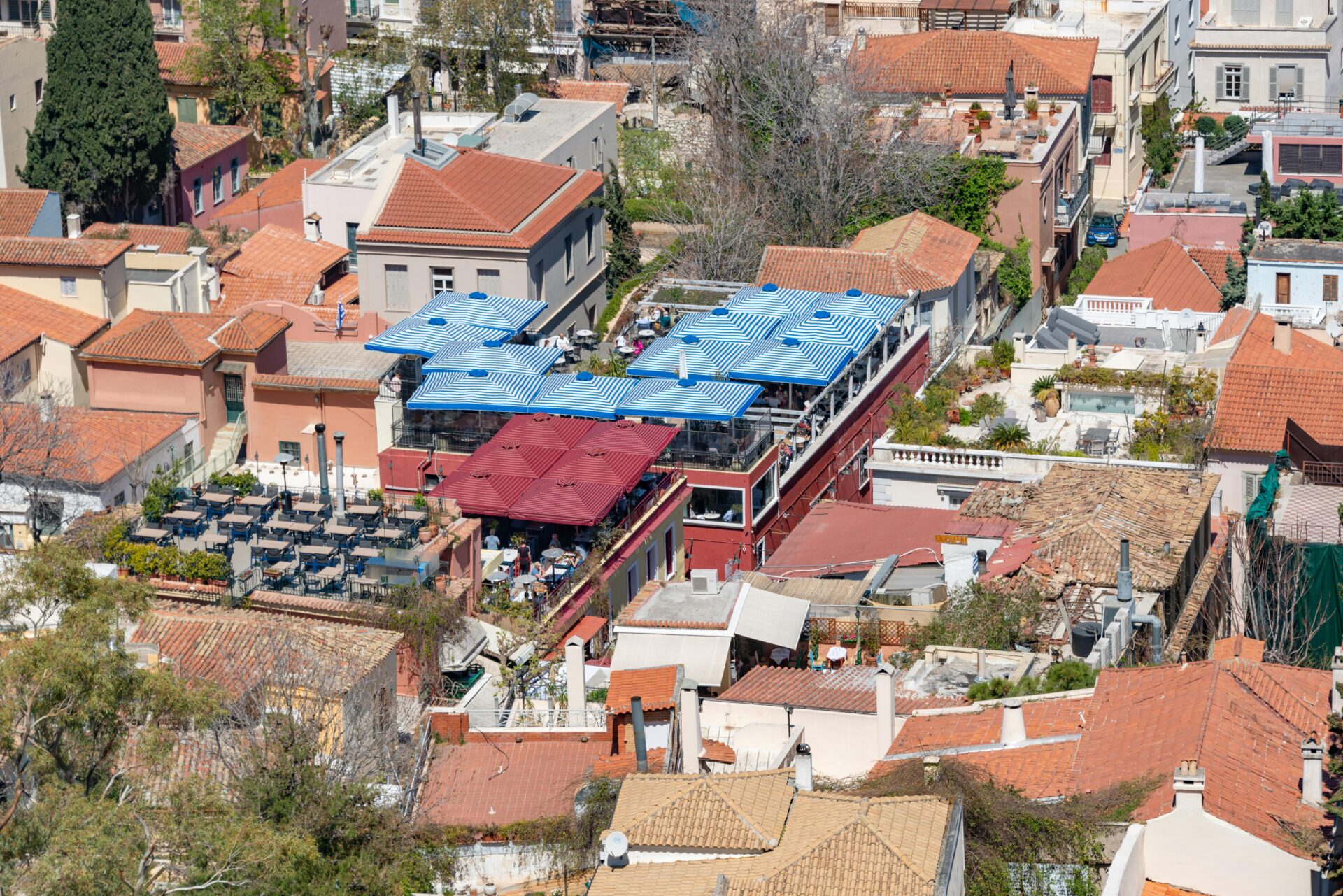 Old Town Buildings Roofs
