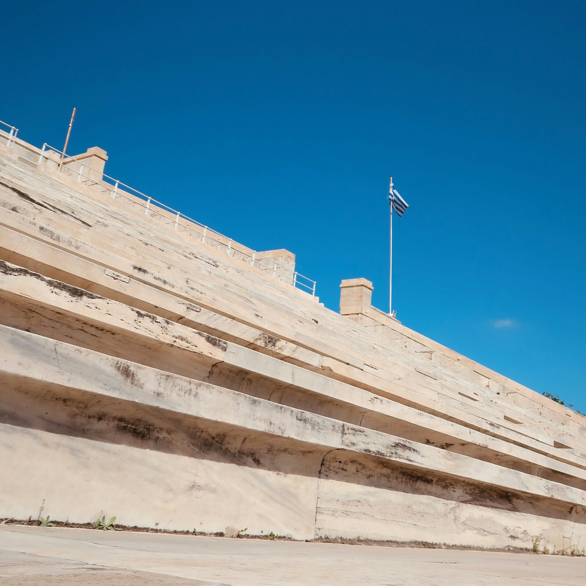 Panathenaic Stadium marble stairs