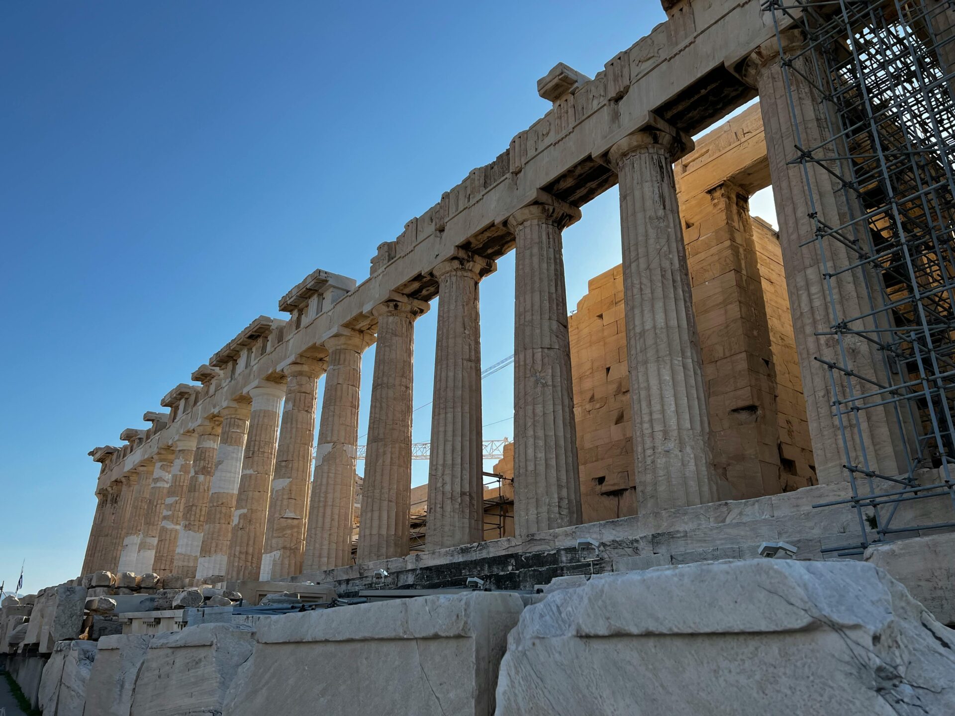 Parthenon under blue sky