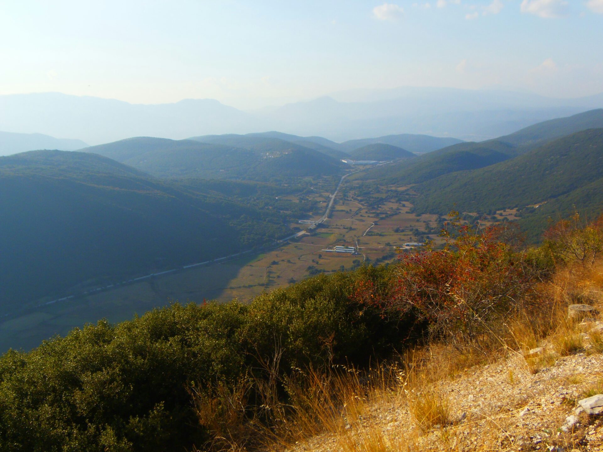 The towering peaks of the Pindus Mountains near Metsovo