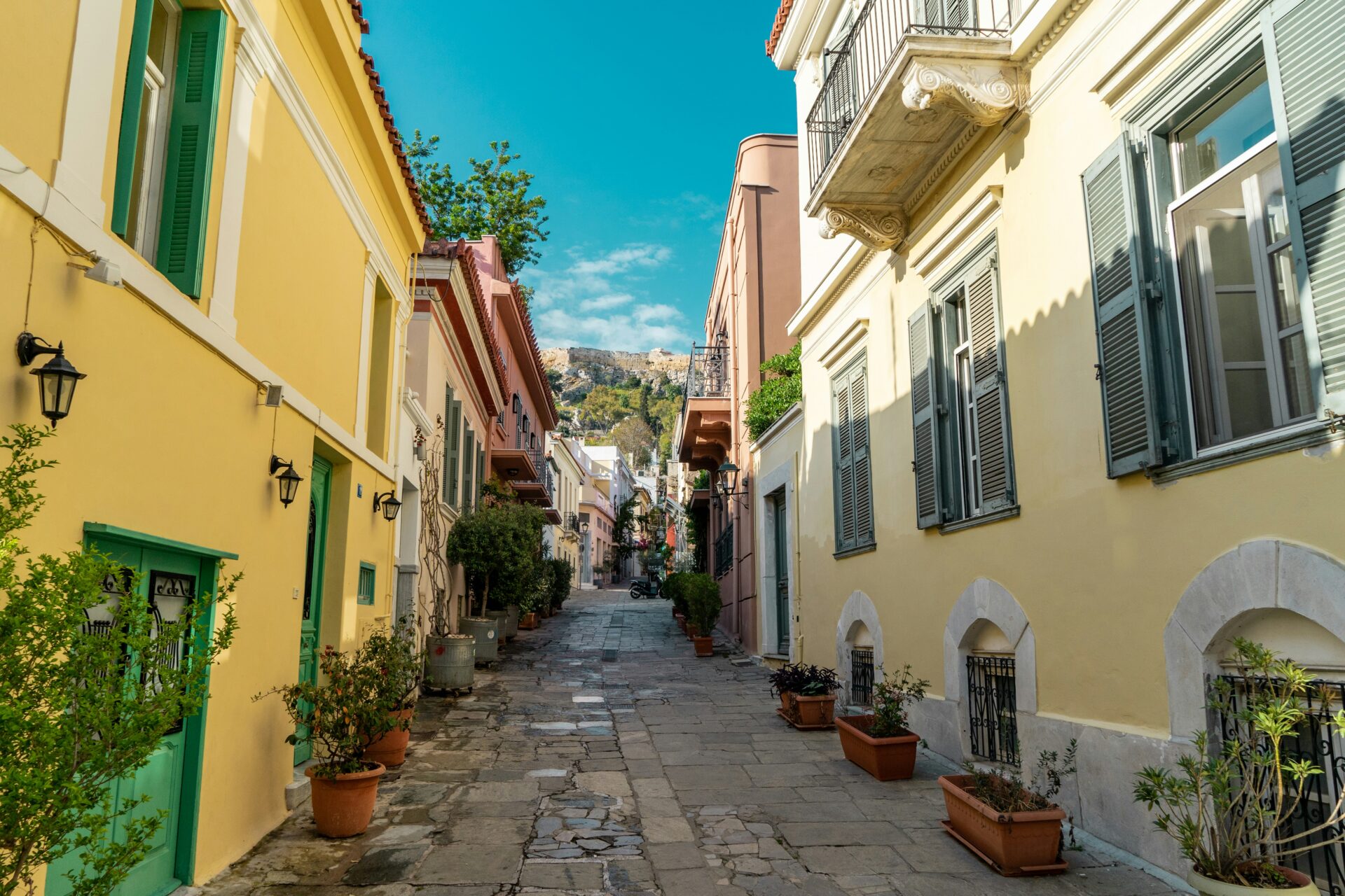 Plaka - street or alleys in Athens