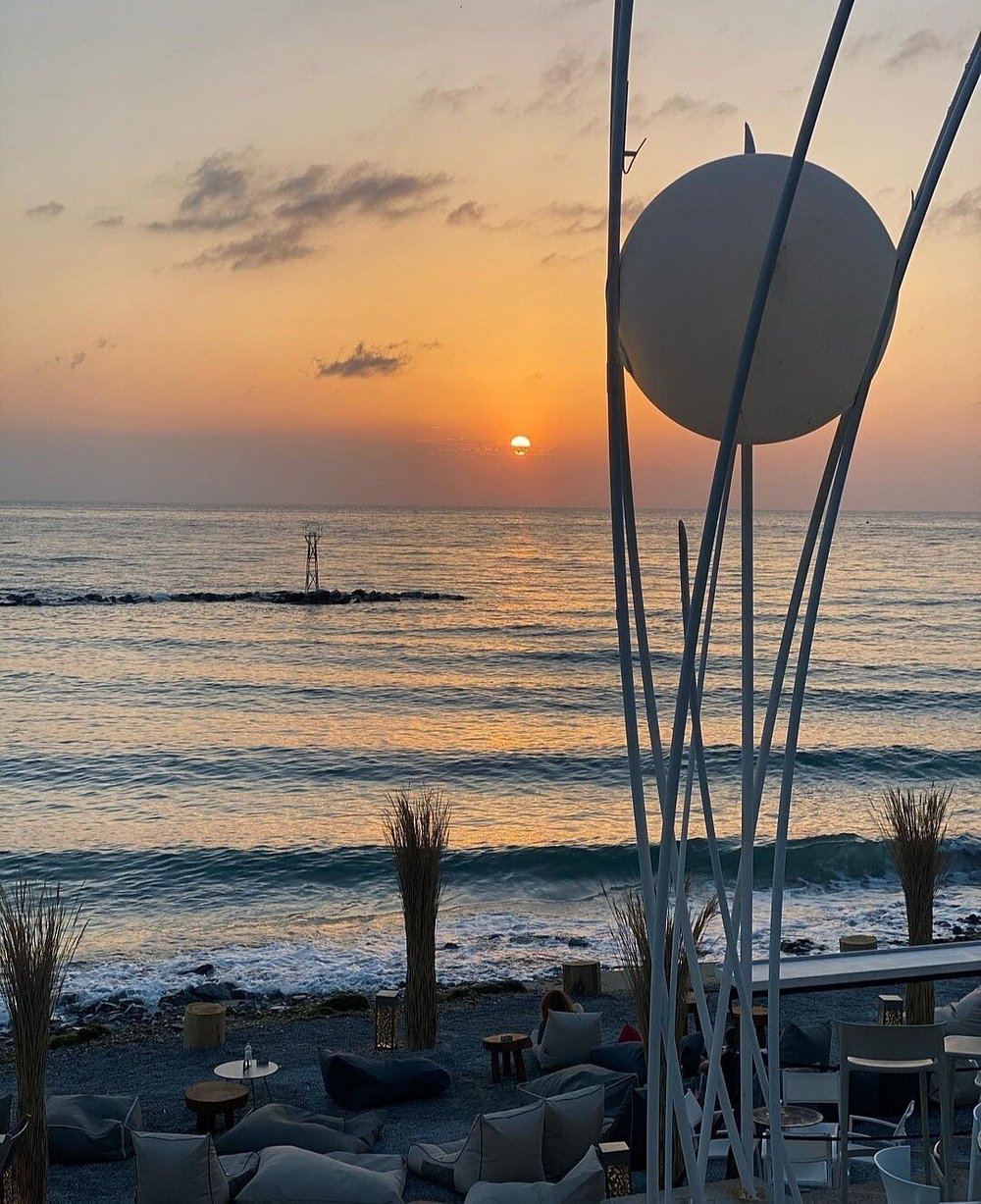 Sunset over Platamonas beach