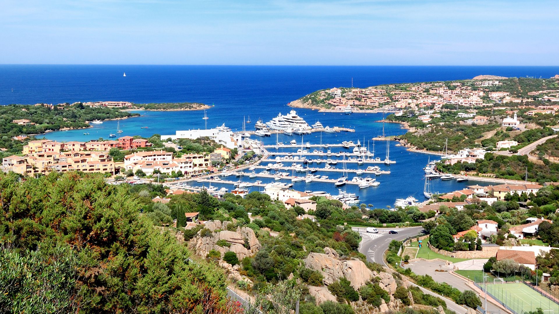 Image shows Porto Cervo, Costa Smeralda, Italy.