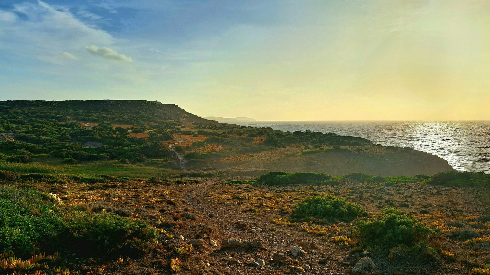 Scenic view of Portoscuso , Sardinia, Italy.