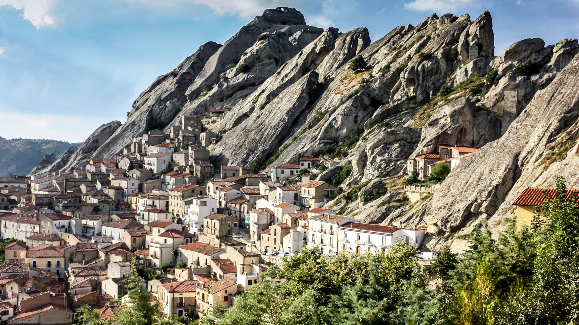 Image shows house in Potenza, Basilicata, Italy. 
