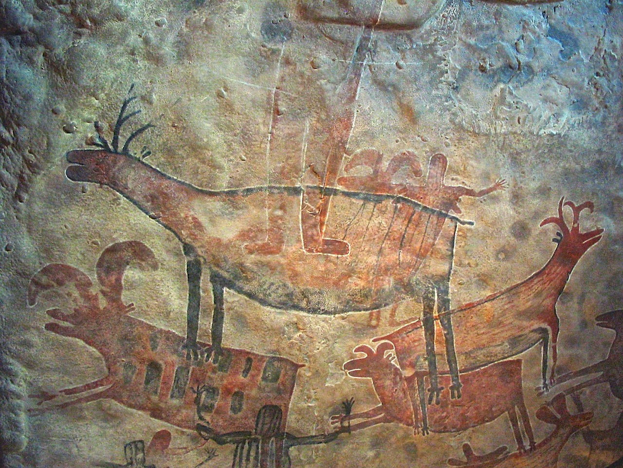 Prehistoric cave painting