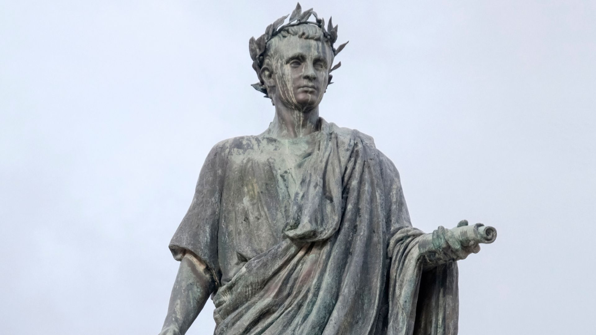A statue of Quintus Horatius Flaccus (Horace).