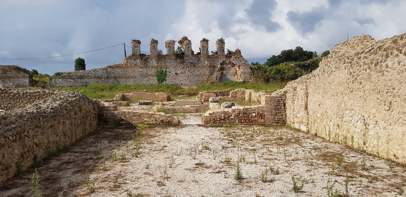 Ruins of Nicopolis near Preveza, an ancient Roman city in northwestern Greece