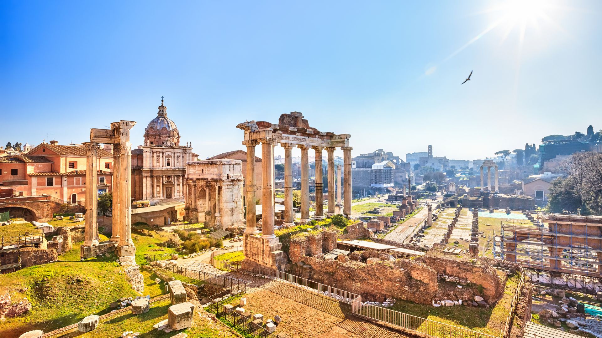 Ruins of Roman Forum.