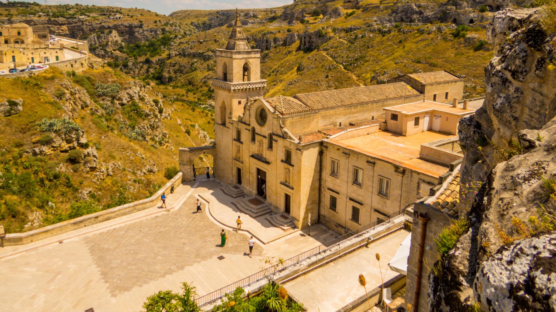 Image shows  San Pietro Caveoso, Sassi di Matera, Basilicata, Italy.