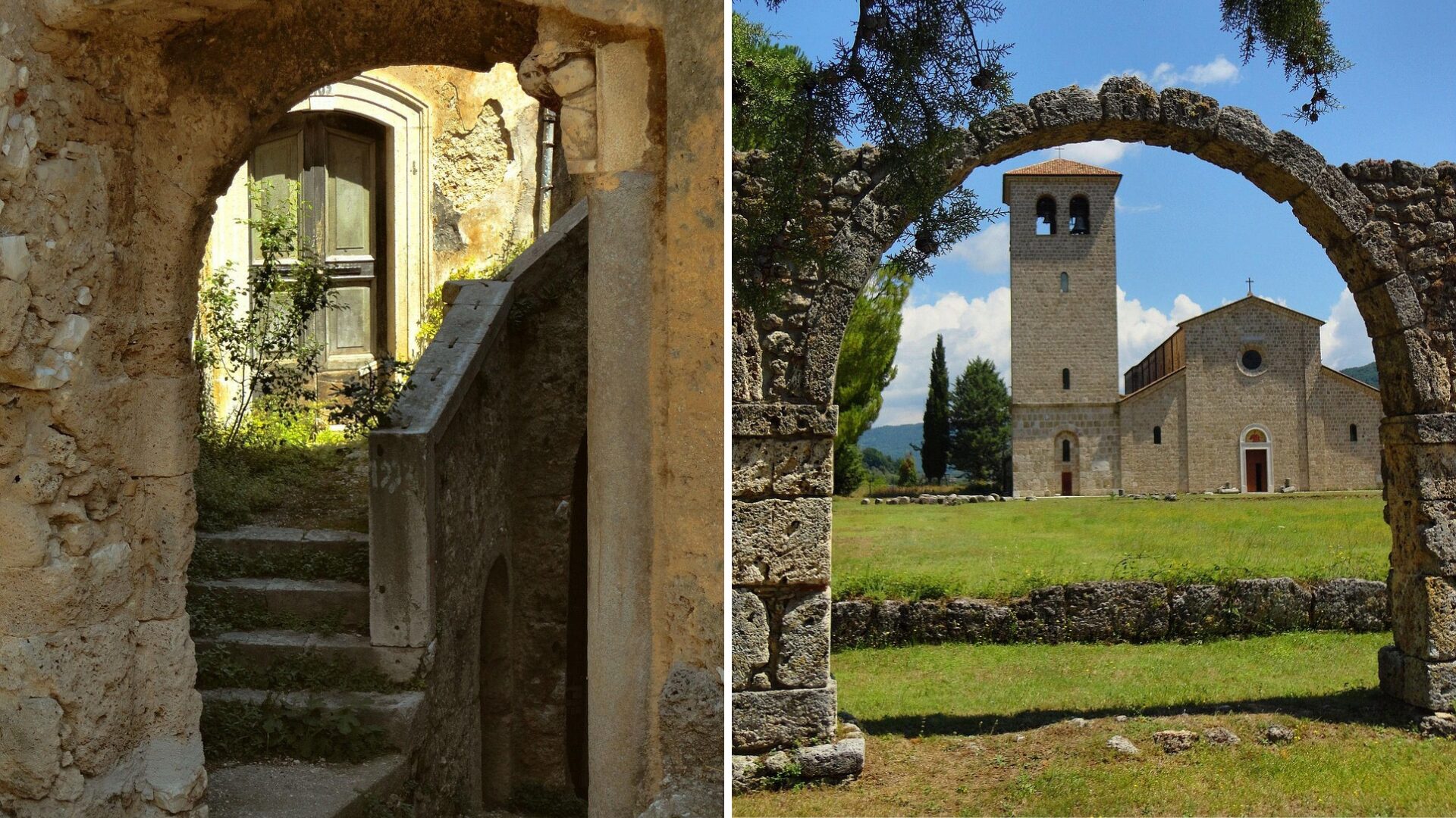 Abbey of San Vincenzo al Volturno - monastery in Molise Italy