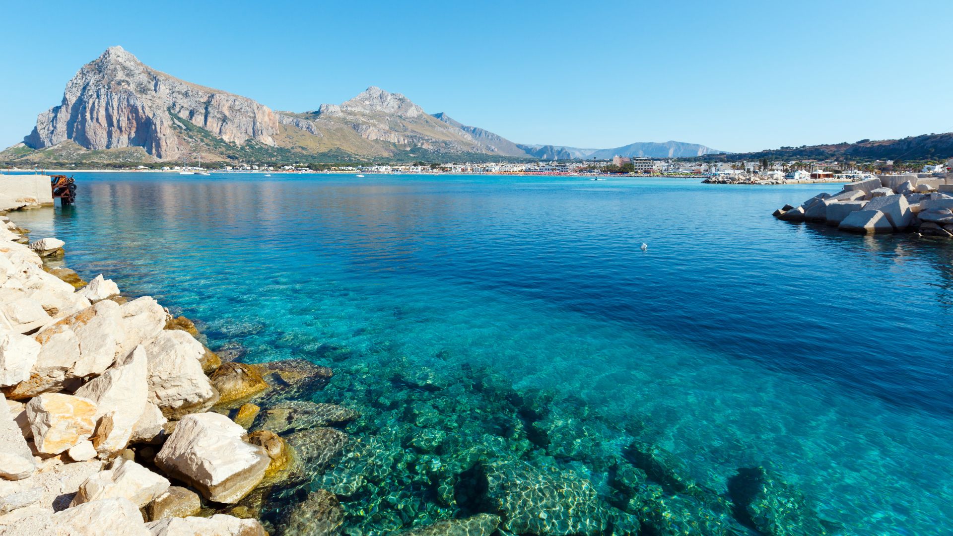 San Vito Lo Capo, a town in North-Western Sicily, Italy