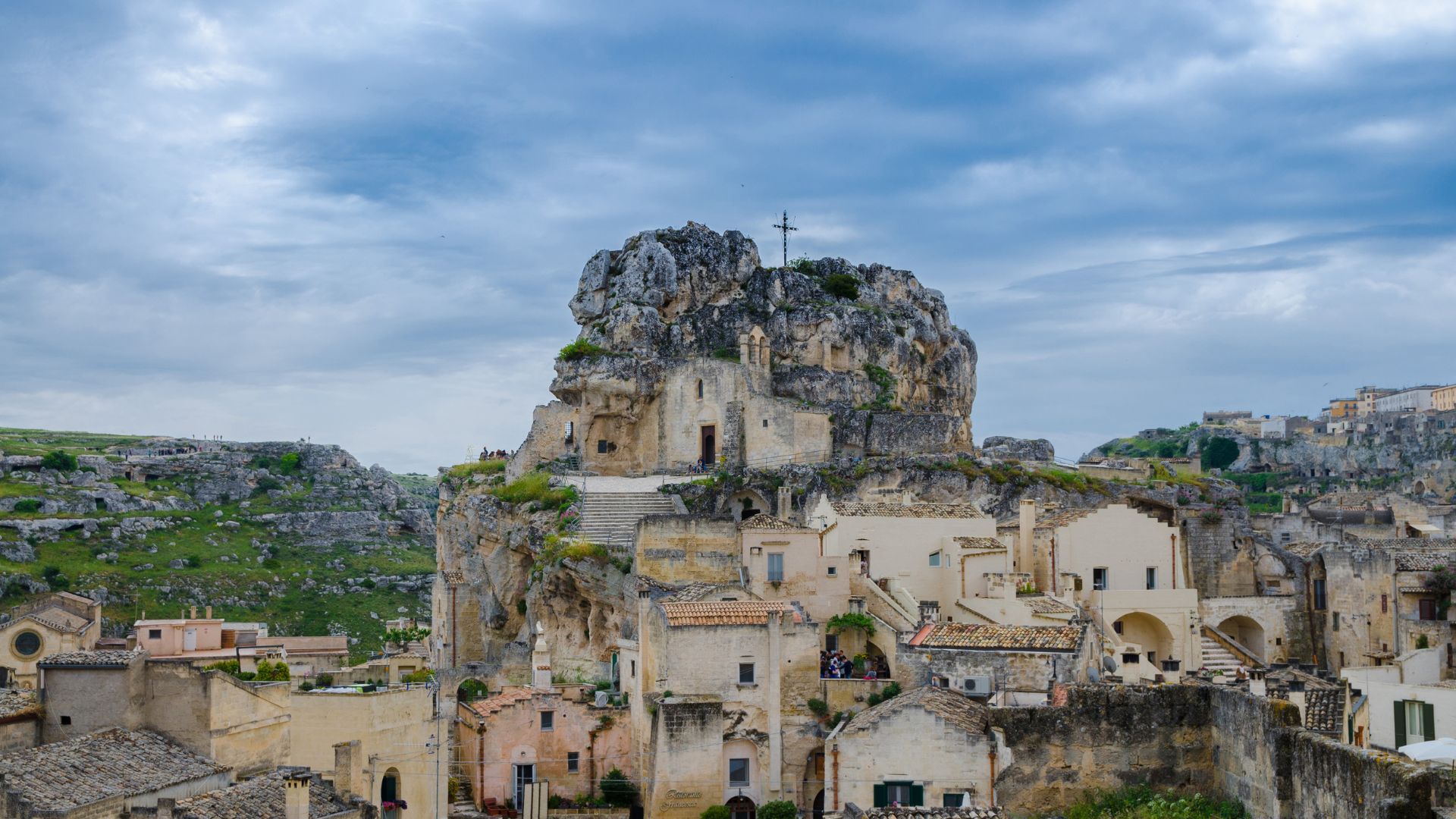 Image shows Santa Maria de Idris, Matera,  Basilicata, Italy at the top. 