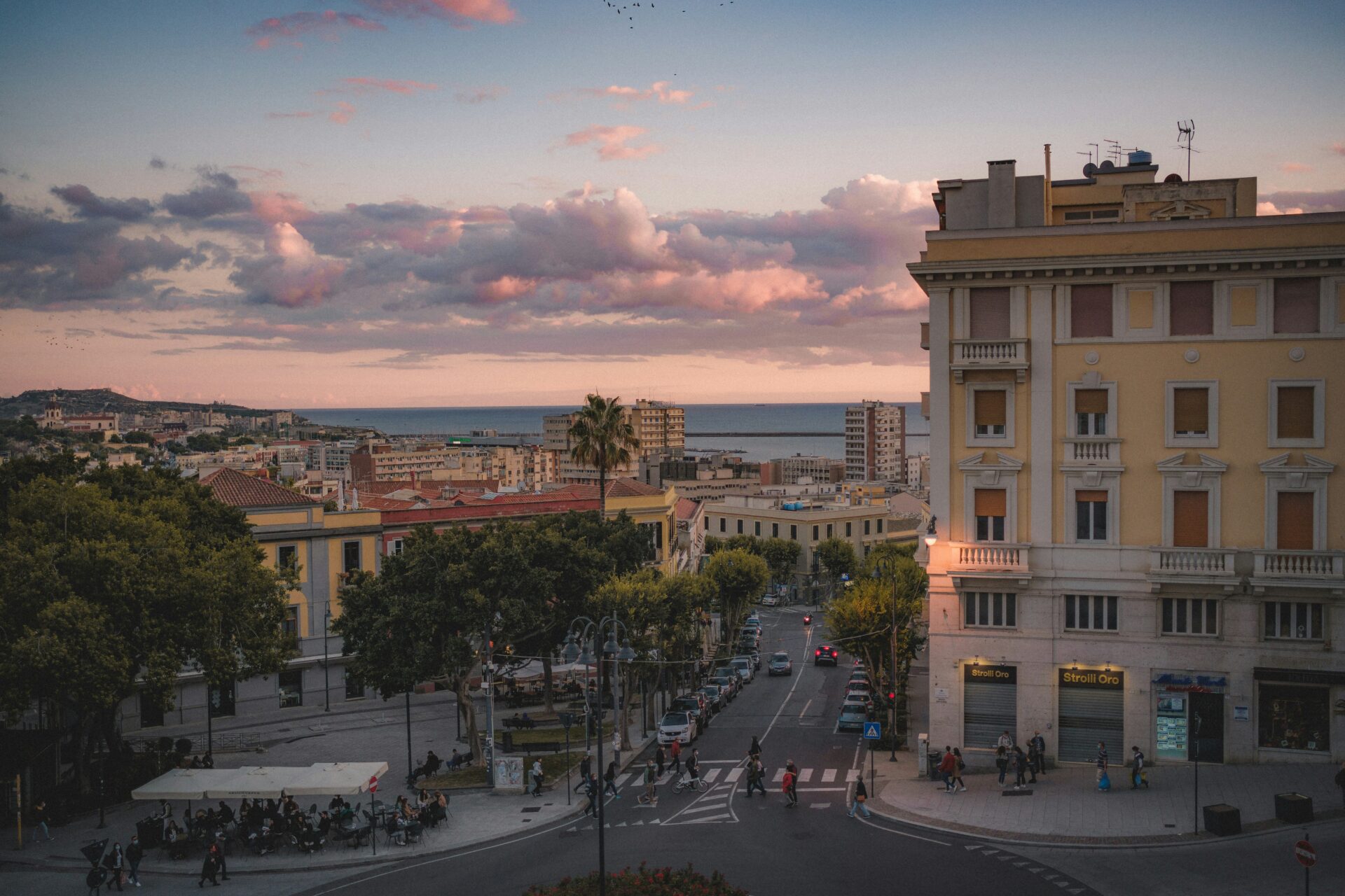 Panoramic view of Cagliari, Sardinia’s capital,