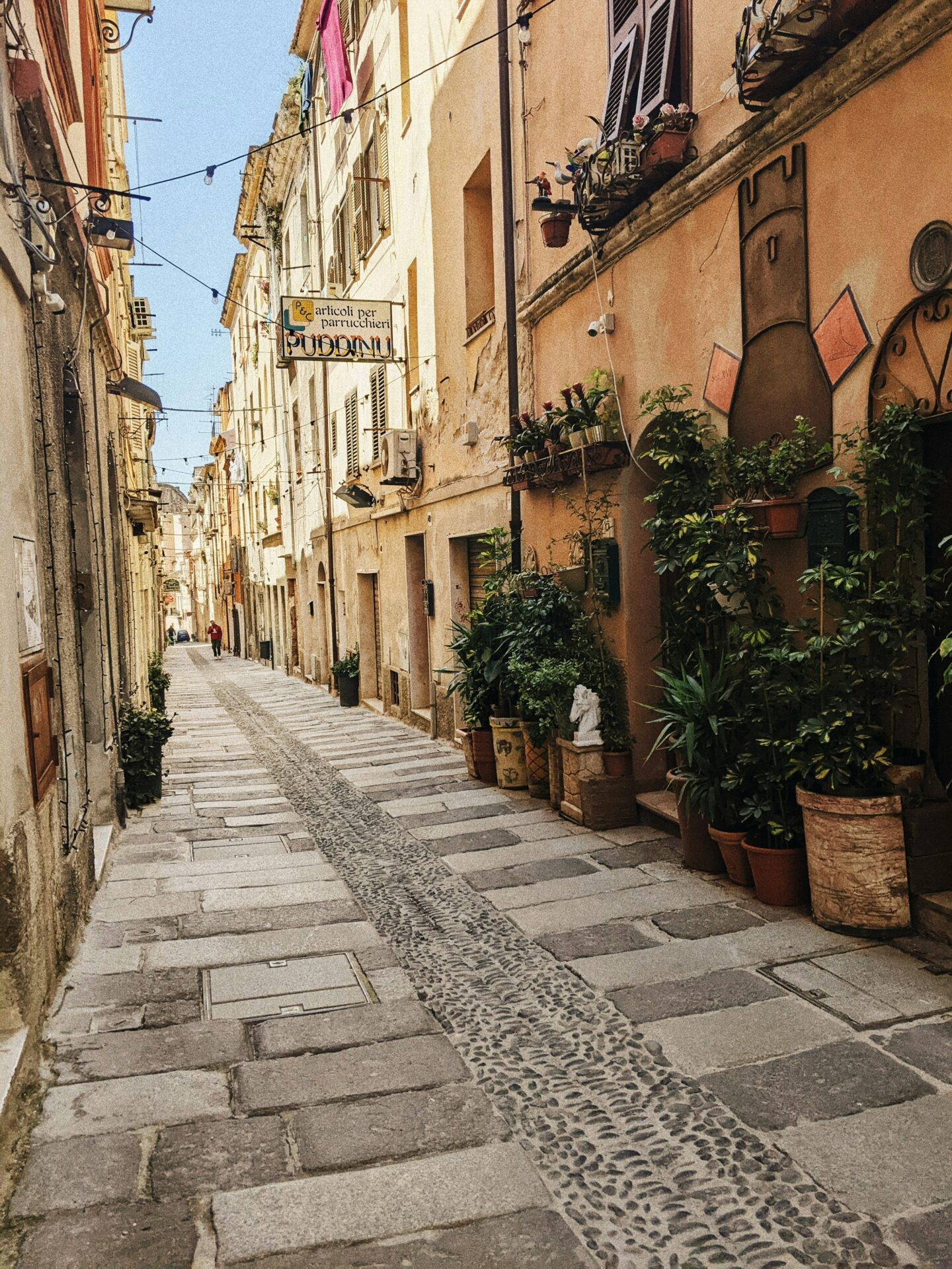 A charming street in Sassari, Sardinia