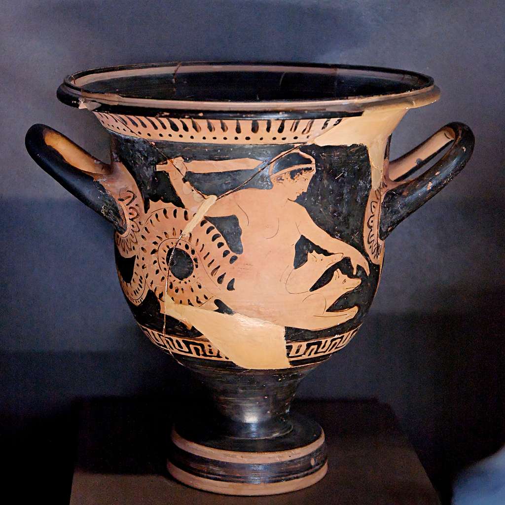 Scylla in an ancient Greek vase