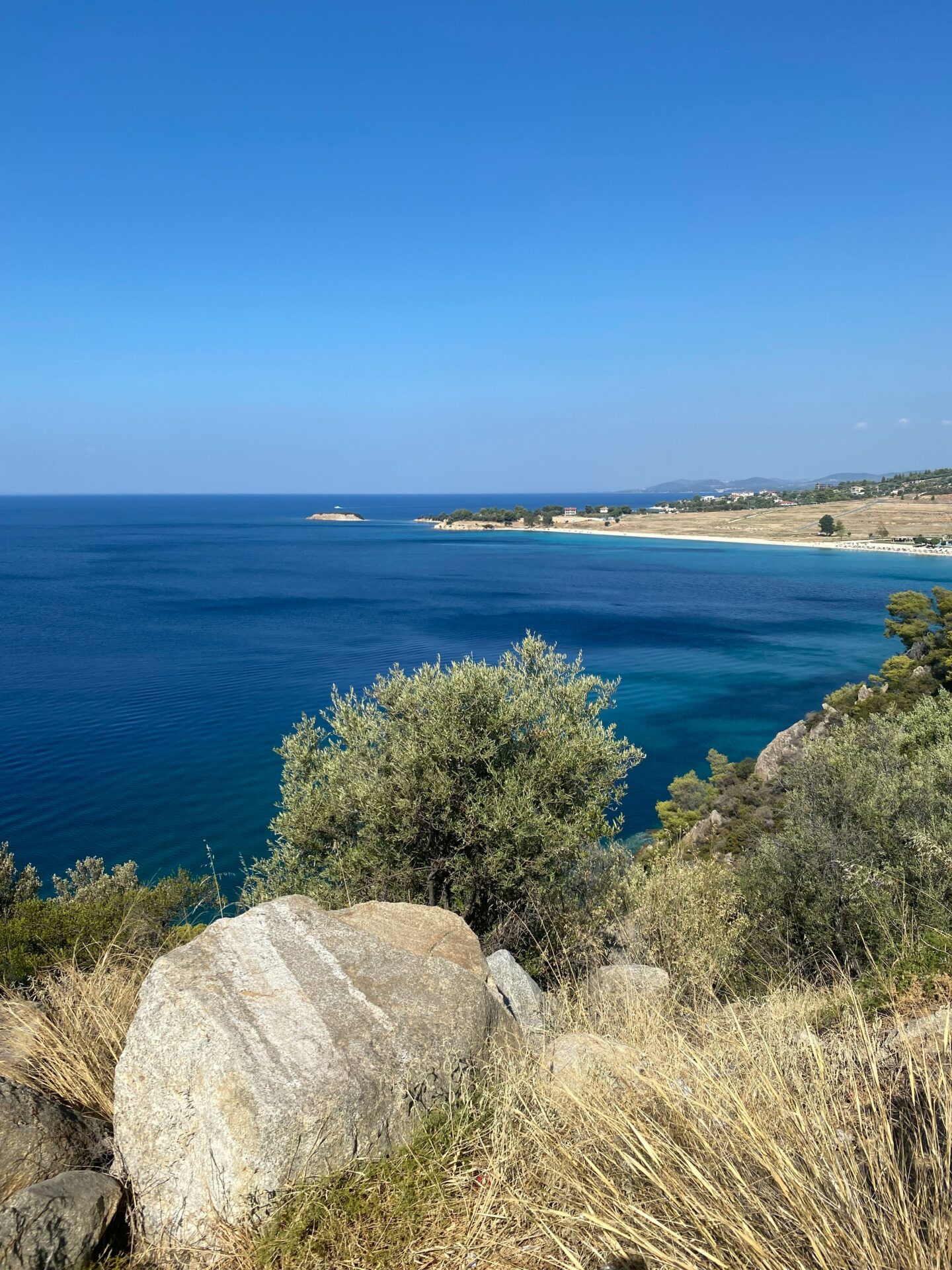 Sithonia beach in Chalkidiki with fine white sand