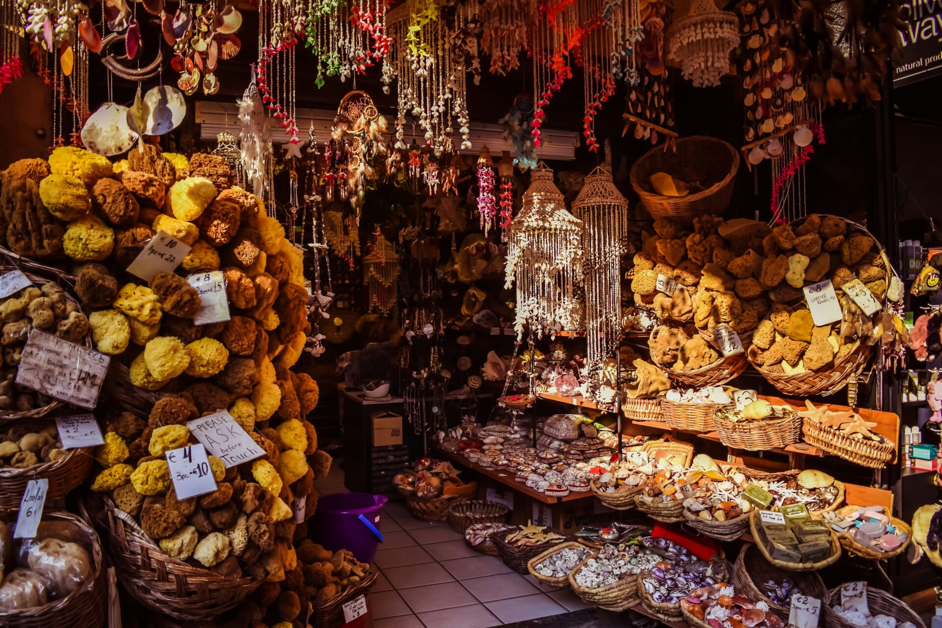Souvenir shop in Greece