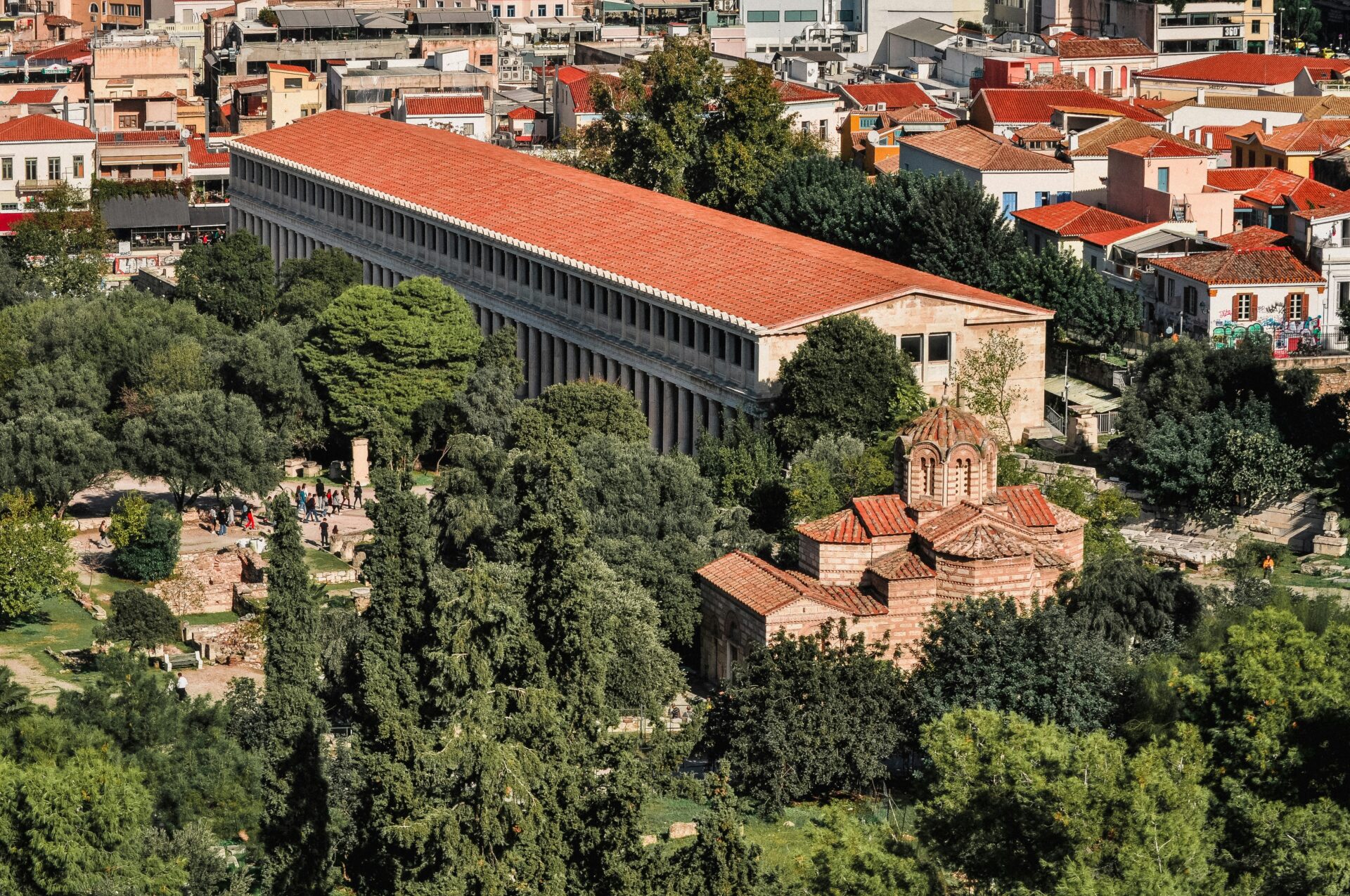 Stoa of Attalos - landmark in Athens