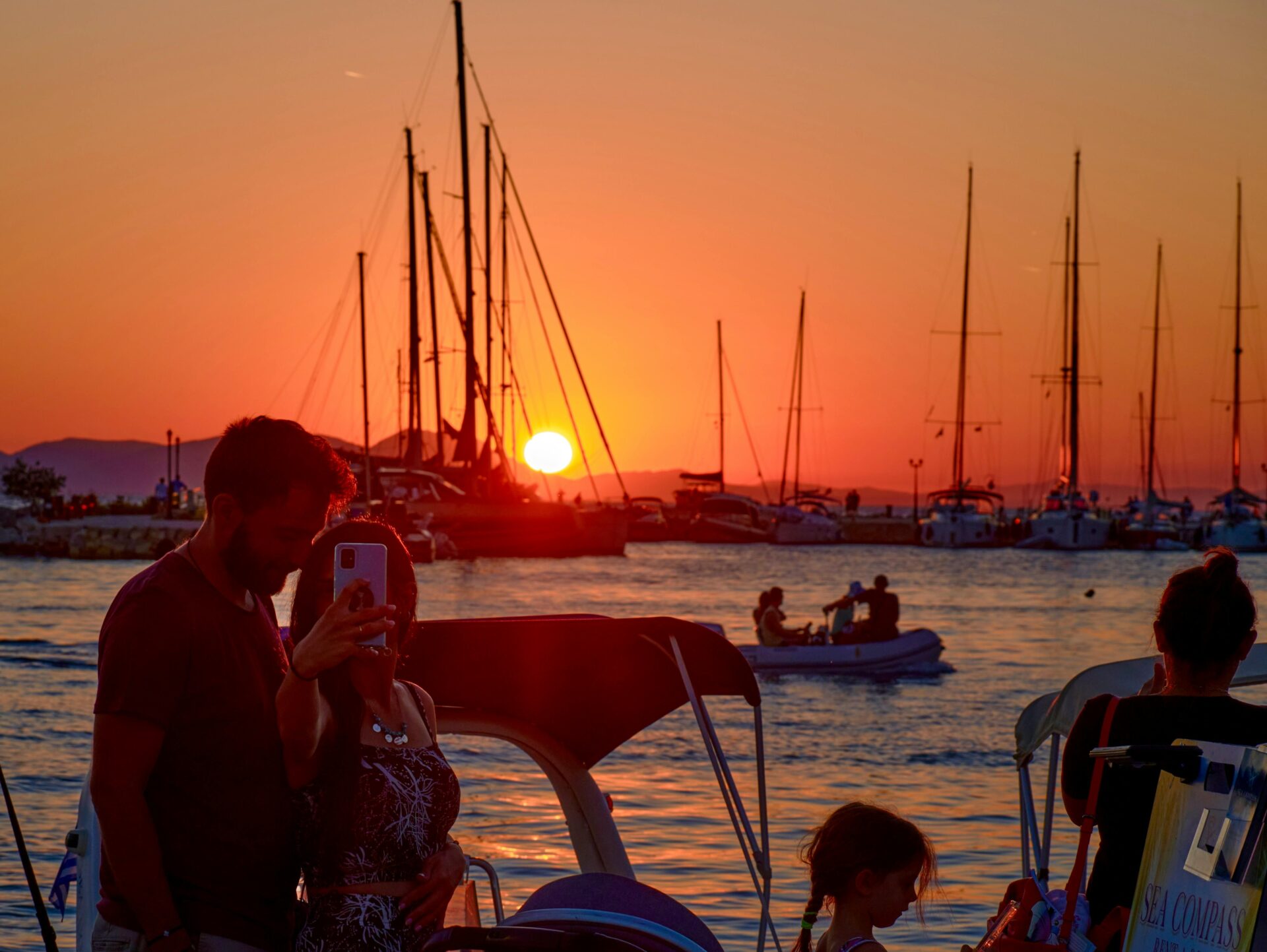 Sunset over Syvota Island