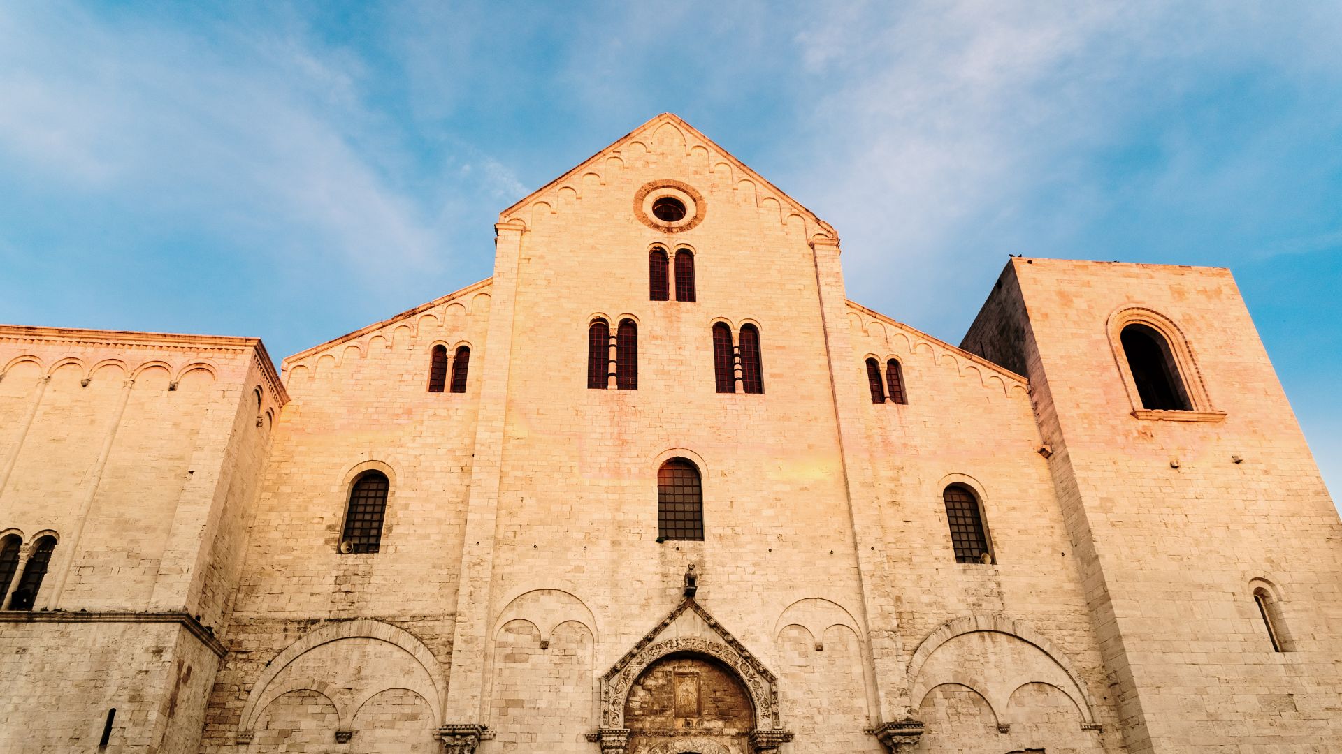 Image shows Basilica di San Nicola in Bari, Italy.
