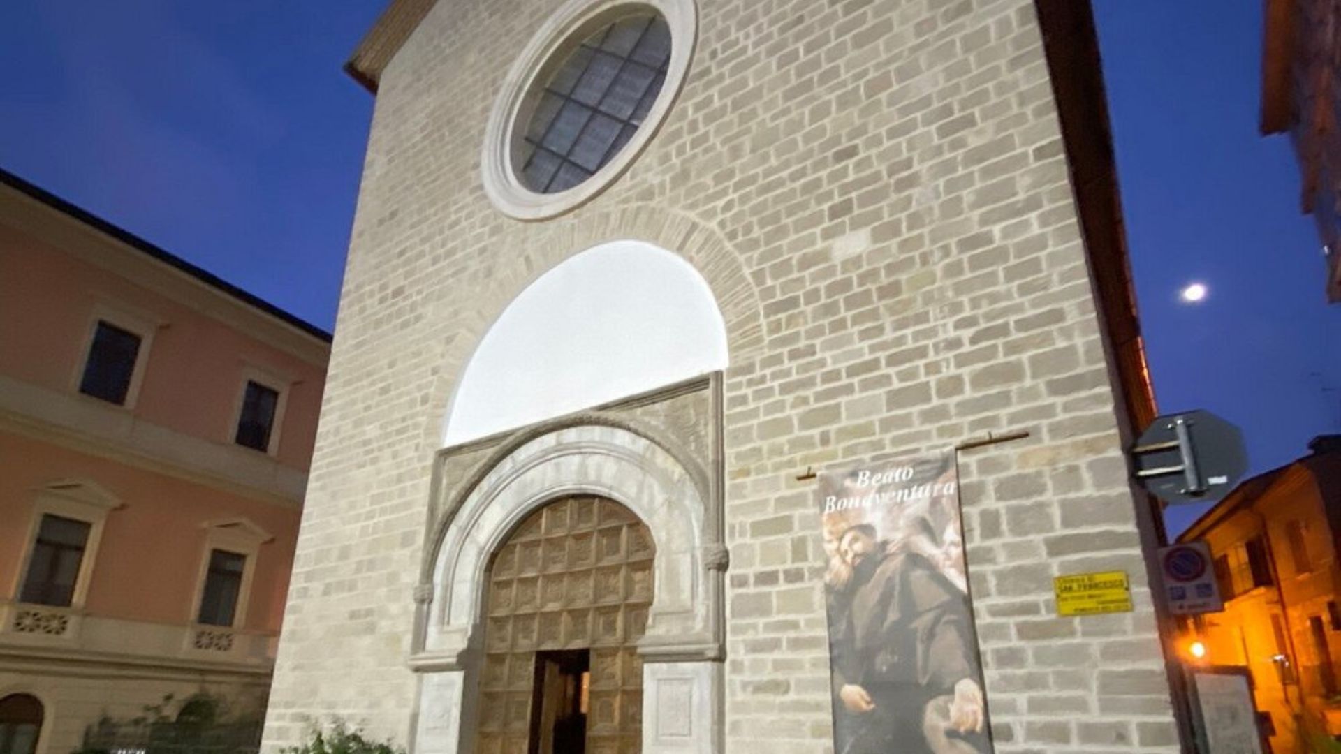 Image shows The Church of San Francesco, Potenza, Basilicata, Italy.