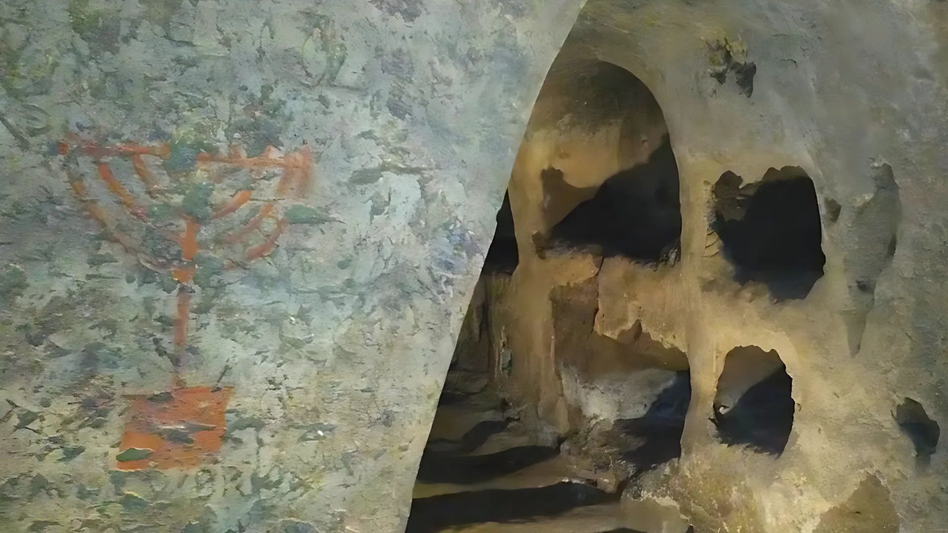 Image shows The Jewish catacombs of Venosa. 