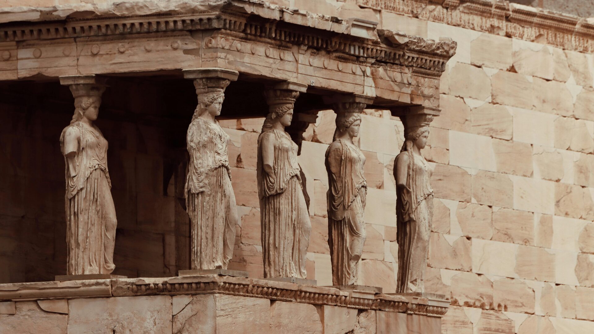 The Porch of the Caryatids at the Erechtheion