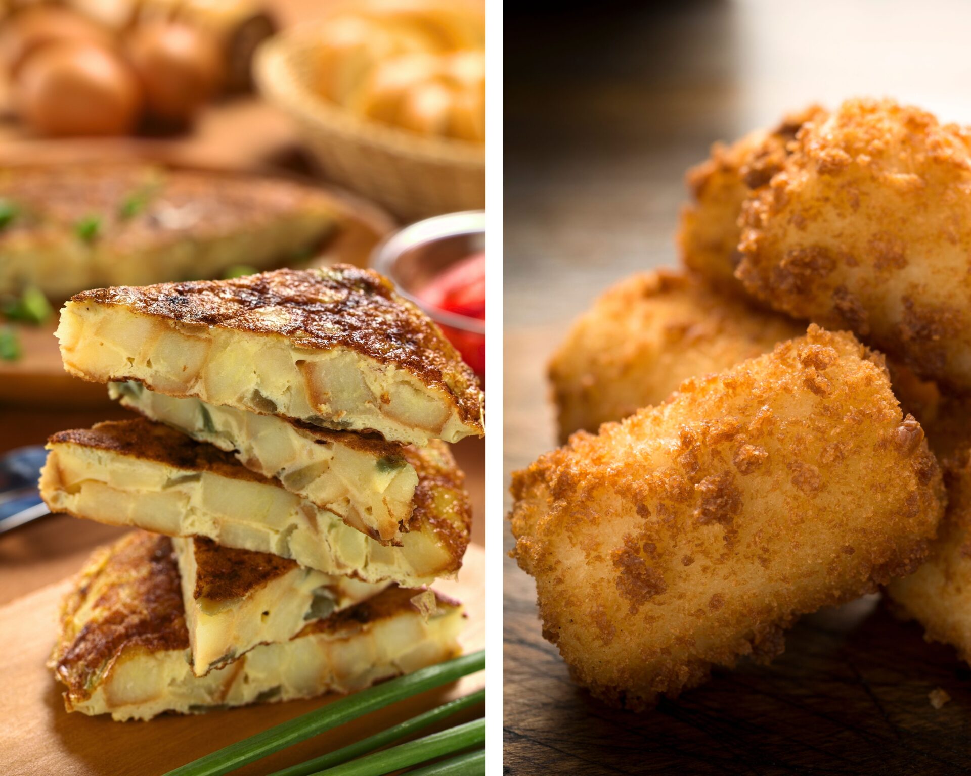 Tortilla de patatas/ croquetas