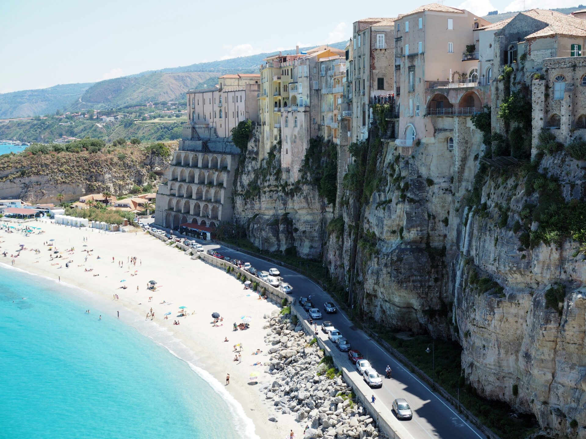 Stunning clifftop view of Tropea, Italy
