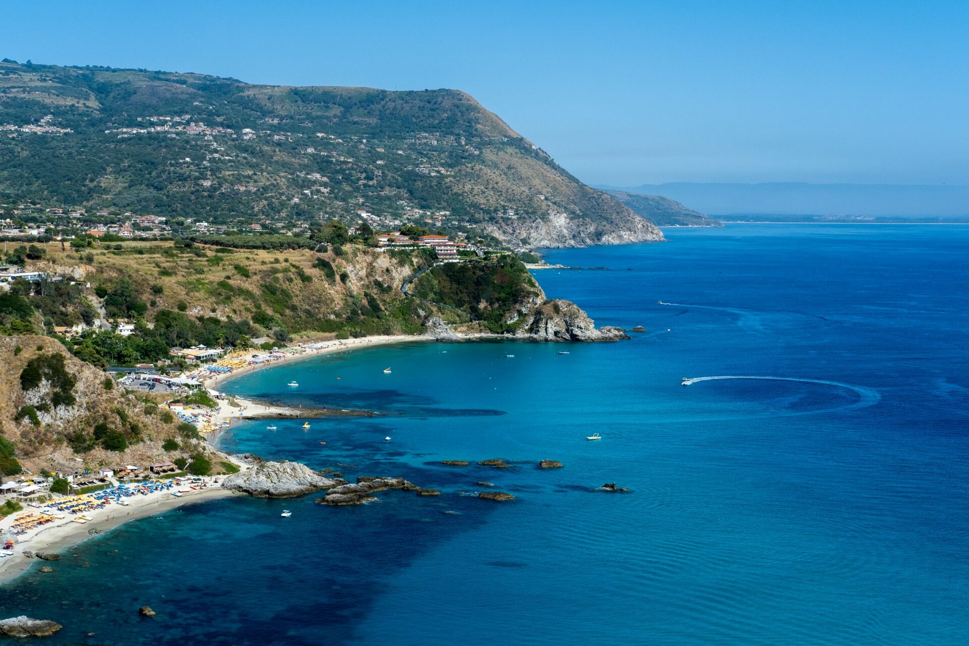 Vast expanse of the Tyrrhenian Sea