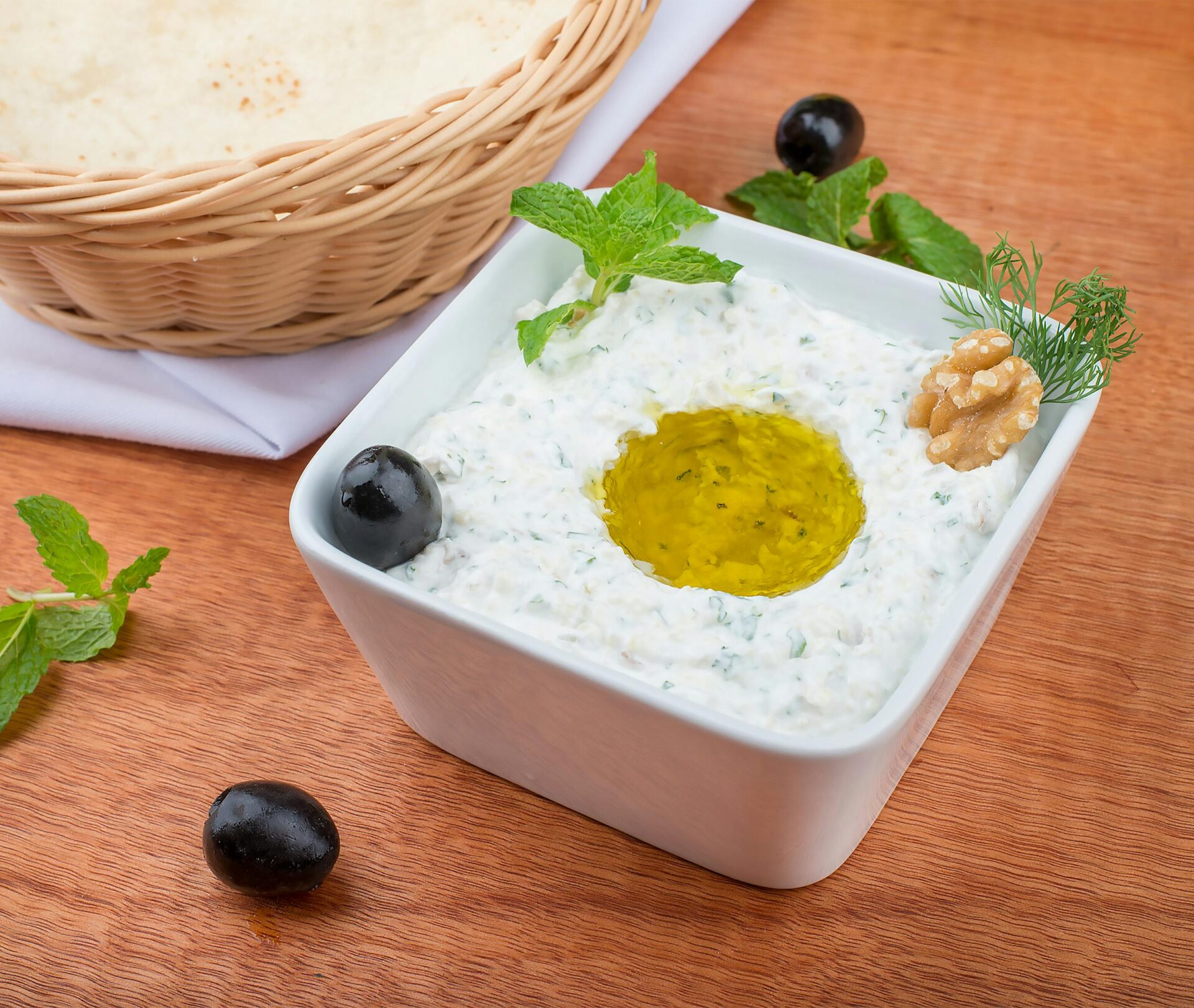 Tzatziki in Ceramic Bowl