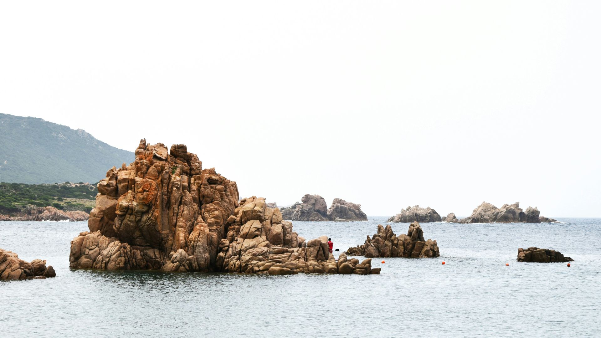 Granite rock formations in Valle della Luna (Cala Grande), Capo Testa, Sardinia.