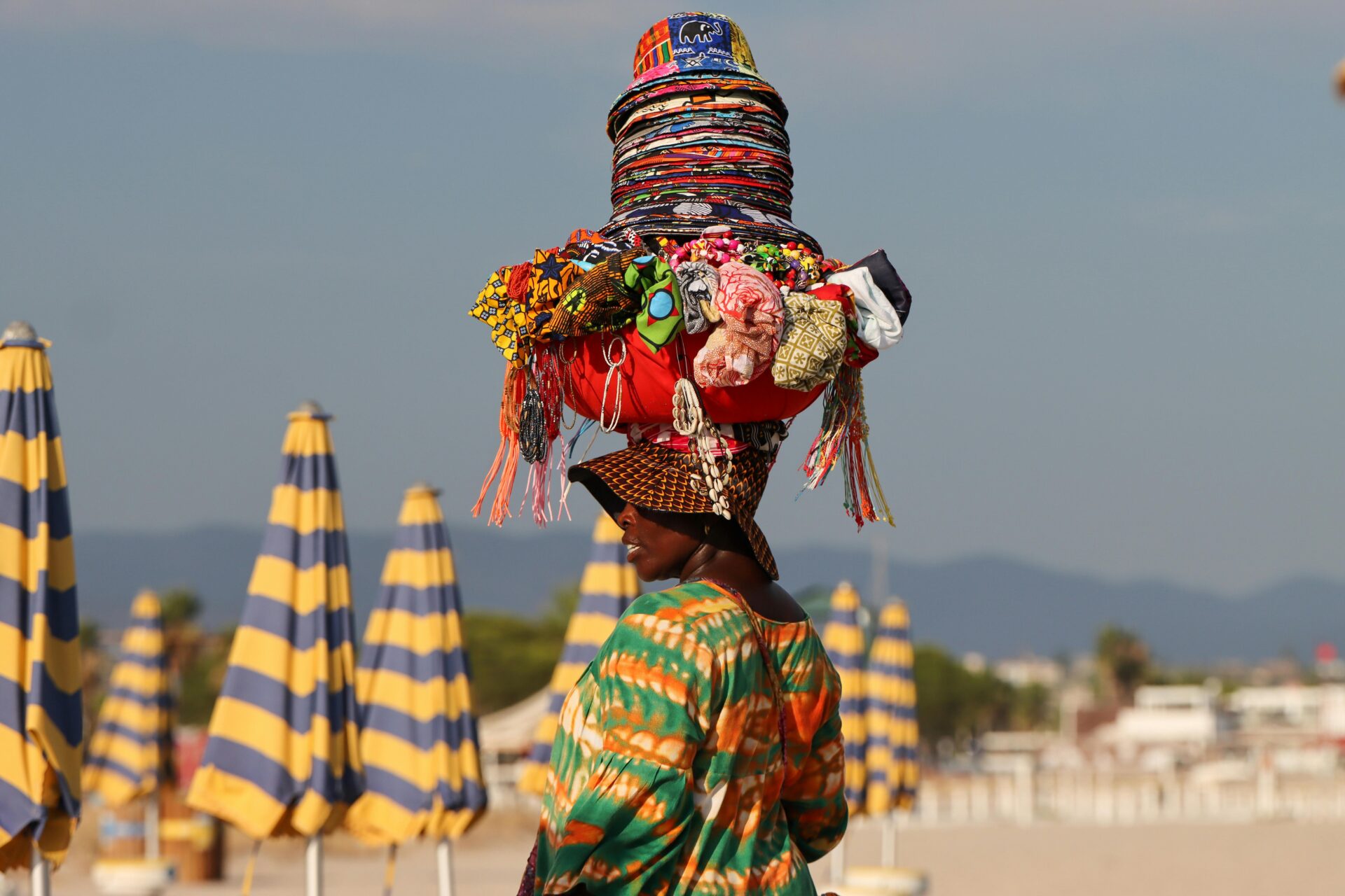 Vendor on Sardinia Beach