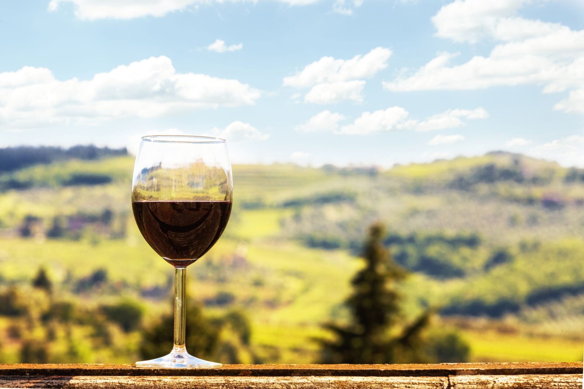 glass of wine