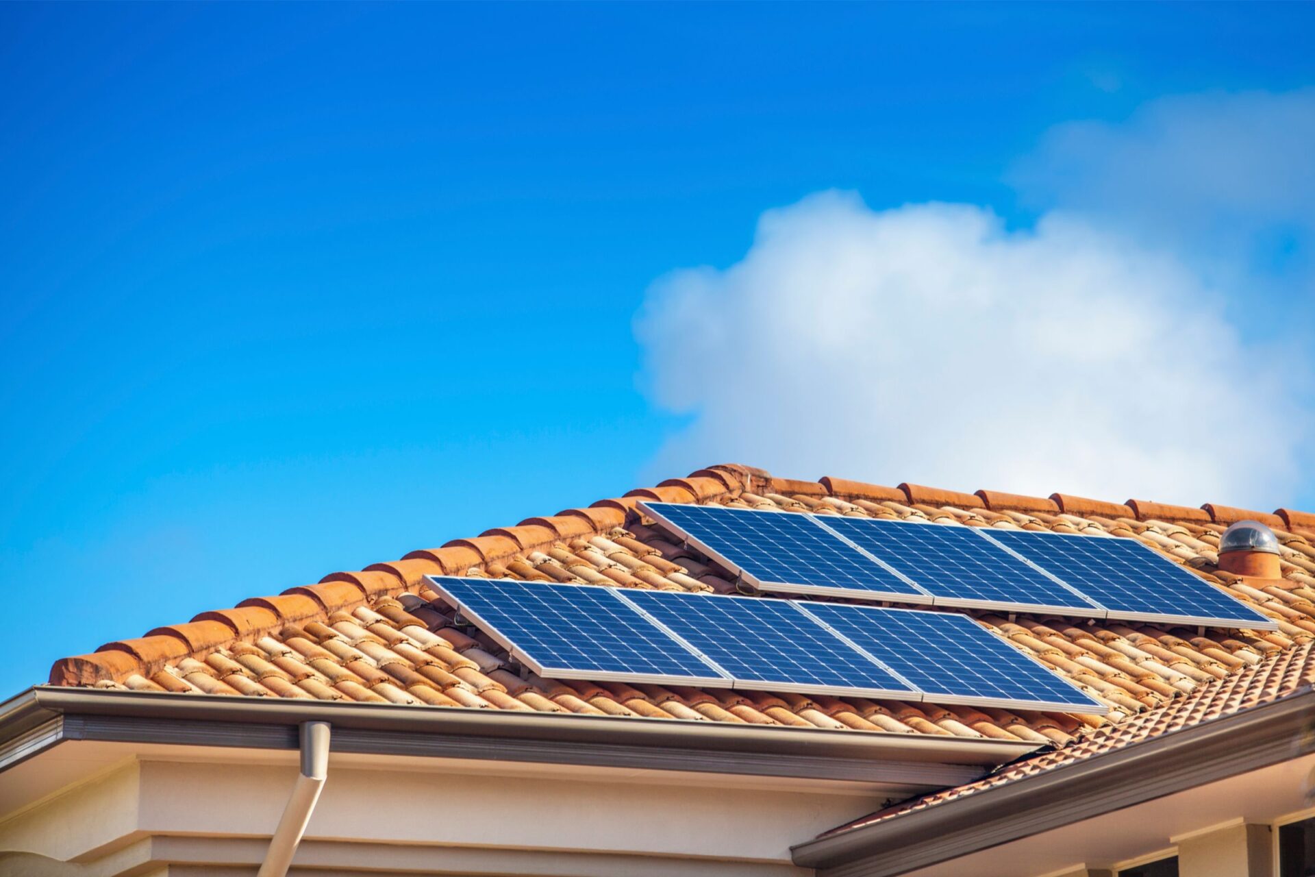 solar panels on home