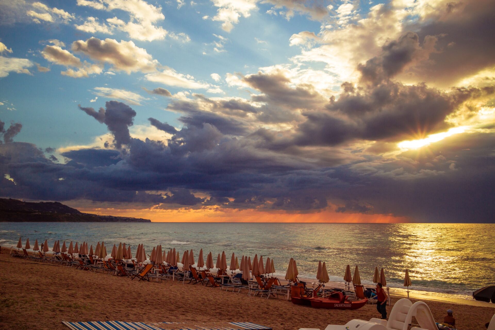 sunset at calabria