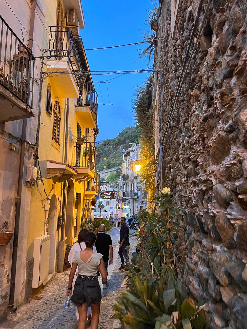 Tourists in Chianalea