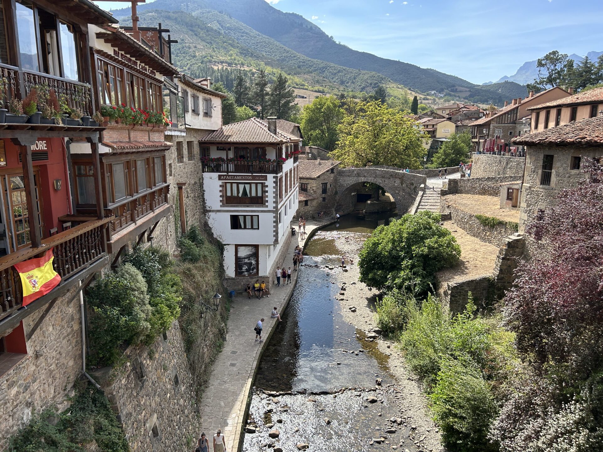 View on Potes of Picos de Europa