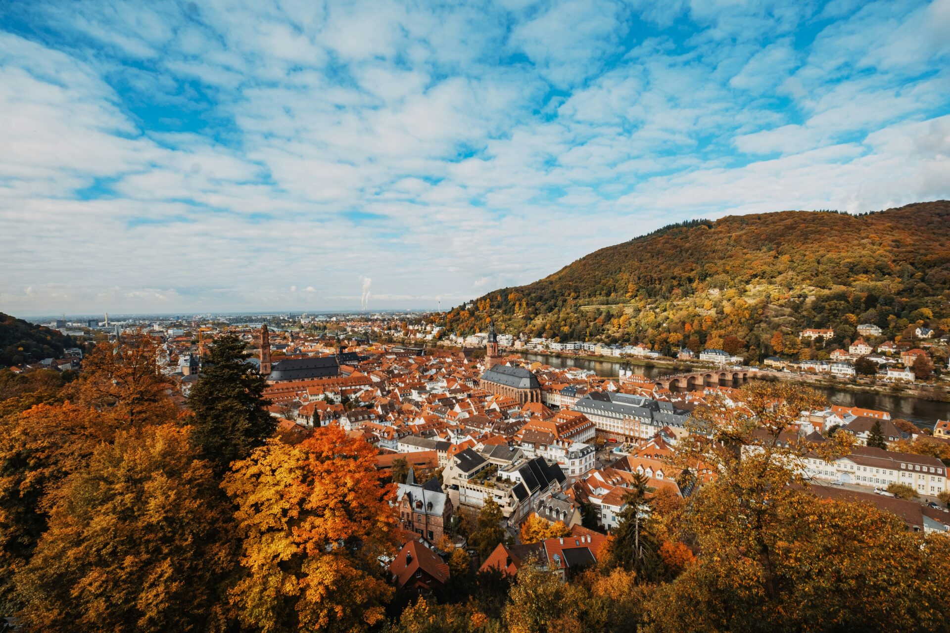 Heidelberg’s old town in autumn