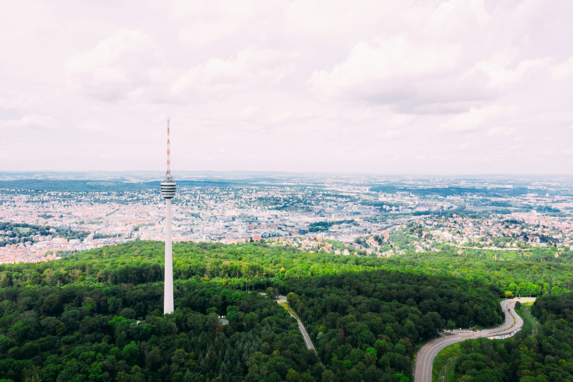 Aerial view of Stuttgart, Germany
