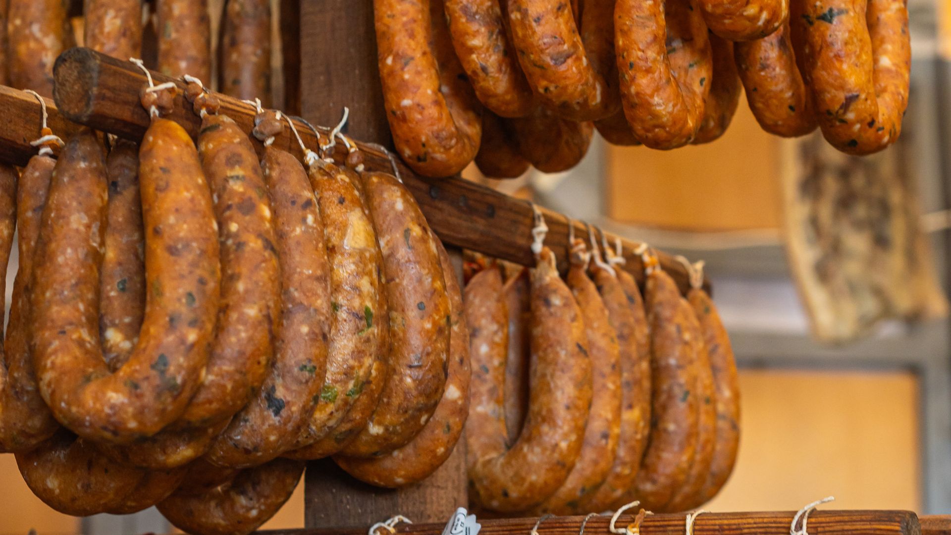 Alheira, a type of Portuguese sausage.